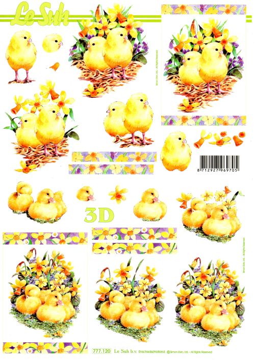 3D-Bogen LeSuh 777.120 Ente und Küken