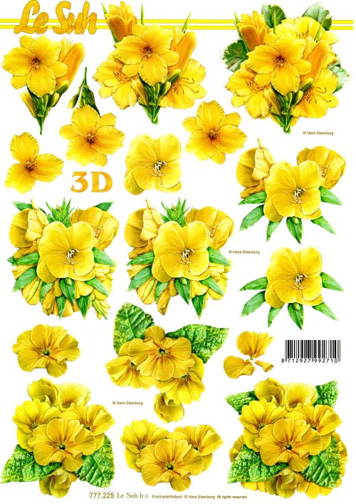 3D-Bogen LeSuh 777.225 Gelbe Blumen