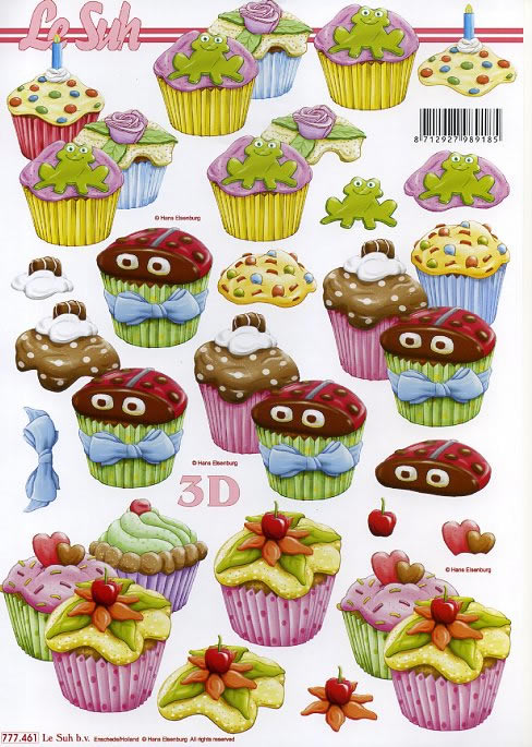 3D-Bogen LeSuh 777.461 Küchlein/Cupcake/Muffin