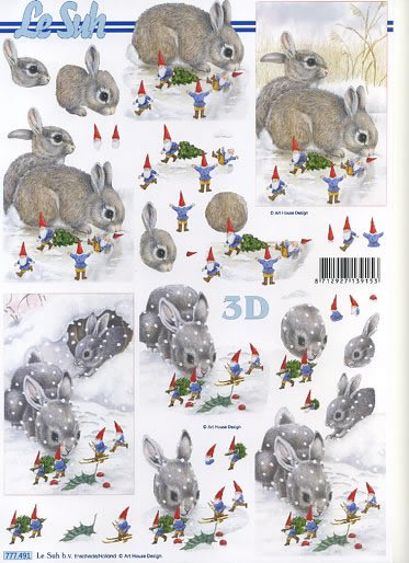 3D-Bogen LeSuh 777.491 Hase und Wichtel