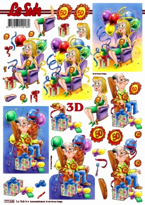 3D-Bogen LeSuh 777.538 50.Geburtstag