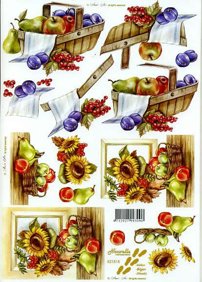 3D-Bogen LeSuh 821515 Sonnenblumen und Obst