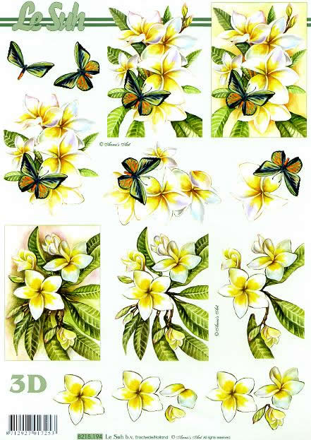 3D-Bogen LeSuh 8215194 Blumen gelb