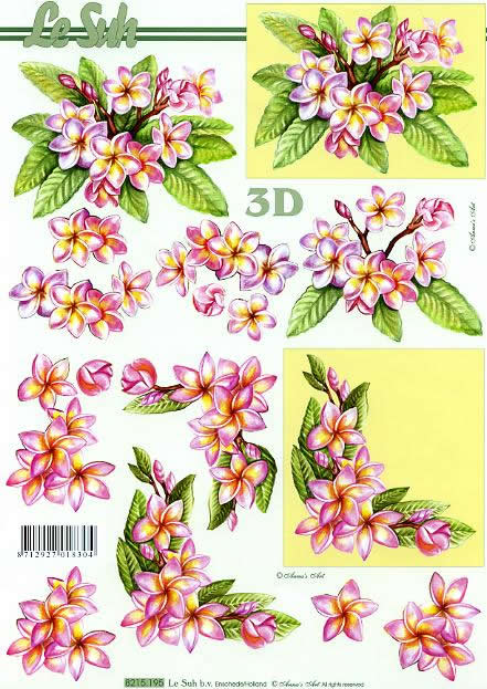 3D-Bogen LeSuh 8215195 Blumen rosa