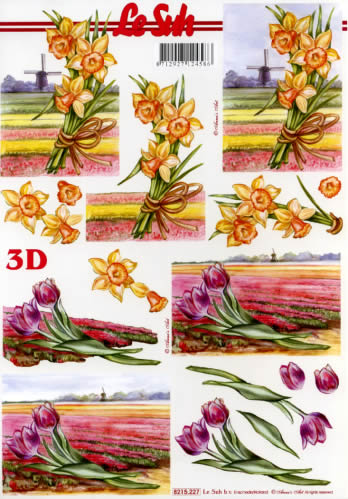 3D-Bogen LeSuh 8215227 Frühlingsblumen