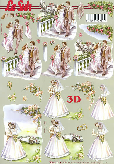 3D-Bogen LeSuh 8215250 Brautpaar