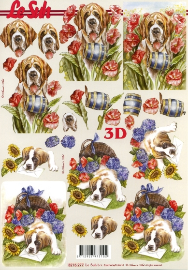 3D-Bogen LeSuh 8215277 Hund im Garten