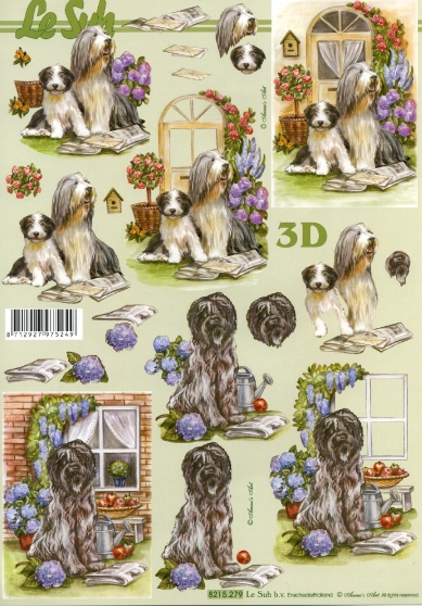 3D-Bogen LeSuh 8215279 Hund mit Zeitung