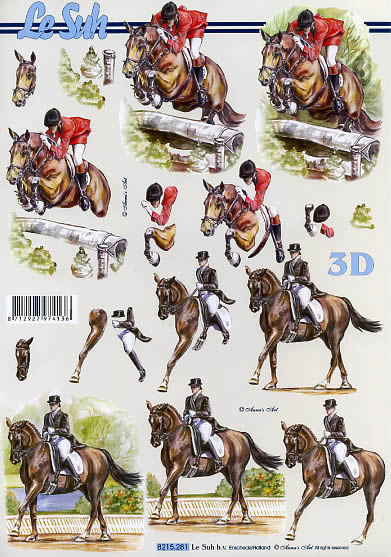 3D-Bogen LeSuh 8215281 Pferd mit Reiter