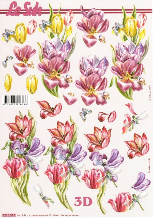 3D-Bogen LeSuh 8215317 Tulpen
