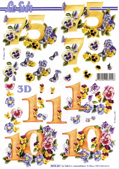 3D-Bogen LeSuh 8215331 10 und 75 Jahre