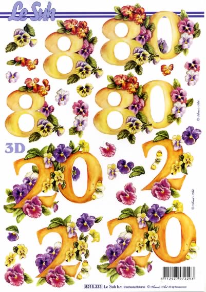 3D-Bogen LeSuh 8215333 20 und 80 Jahre