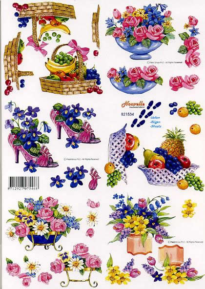 3D-Bogen LeSuh 821534 Obst und Blumen klein