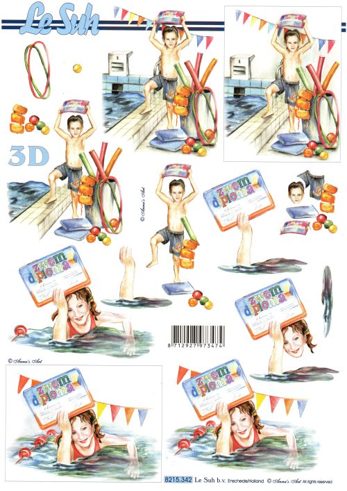 3D-Bogen LeSuh 8215342 Schwimmdiplom