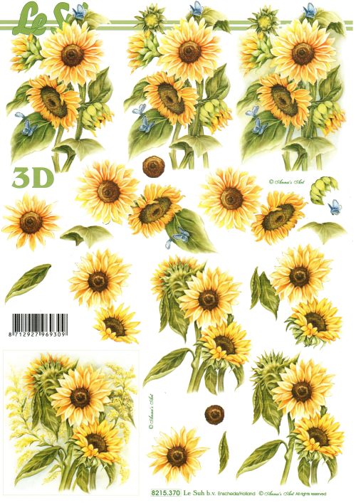 3D-Bogen LeSuh 8215370 Sonnenblumen