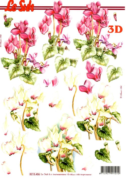 3D-Bogen LeSuh 8215406 Alpenveilchen