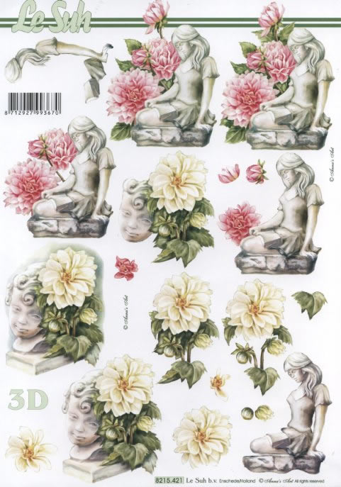 3D-Bogen LeSuh 8215421 Skulptur mit Dahlien