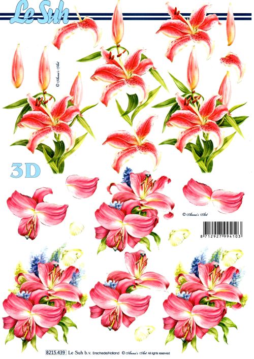 3D-Bogen LeSuh 8215439 Lilien