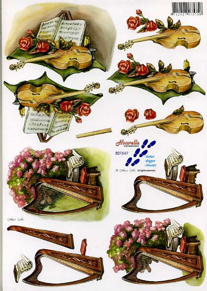 3D-Bogen LeSuh 821547 Geige und Harfe