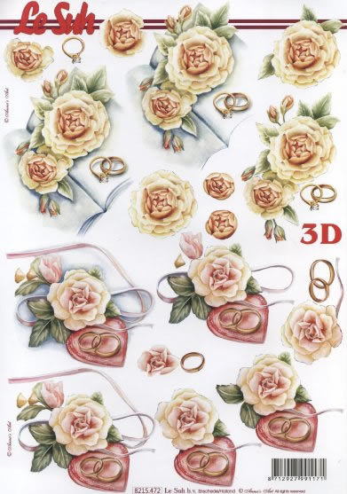 3D-Bogen LeSuh 8215472 Ringe und Rosen