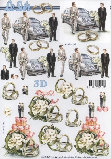 3D-Bogen LeSuh 8215474 Hochzeit Männer