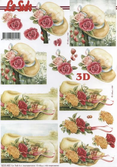 3D-Bogen LeSuh 8215483 Hut mit Blumen