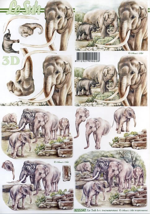 3D-Bogen LeSuh 8215547 Elefanten
