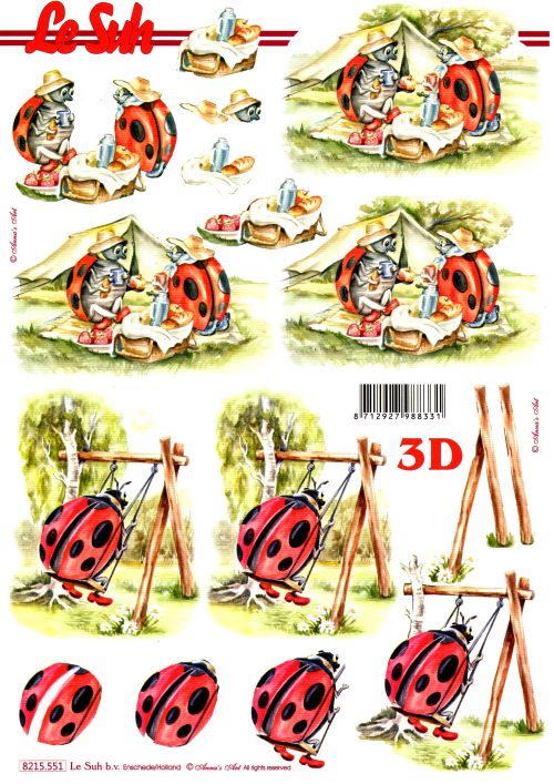 3D-Bogen LeSuh 8215551 Käfer-Picknick