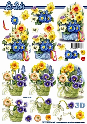 3D-Bogen LeSuh 8215690 Frühlingskorb
