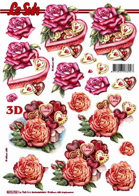 3D-Bogen LeSuh 8215702 Rosen und Pralinen