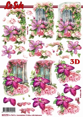 3D-Bogen LeSuh 8215770 Klematis und Rosen