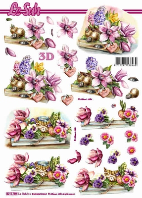 3D-Bogen LeSuh 8215789 Frühlingsgesteck