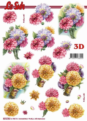 3D-Bogen LeSuh 8215792 Dahlien