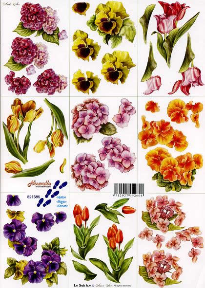3D-Bogen LeSuh 821585 Blumen klein