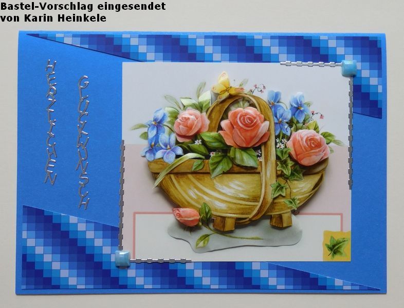 Basteltipp 3D-Geburtstagskarte in blau