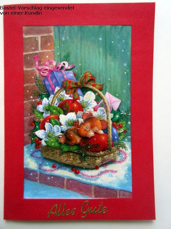 Basteltipp Weihnachtskarte mit dem 3D-Bogen 416901-1