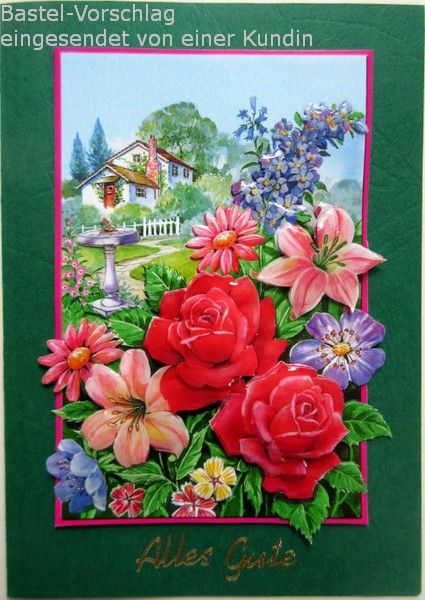 Basteltipp Blumenkarte mit dem 3D-Bogen 416952