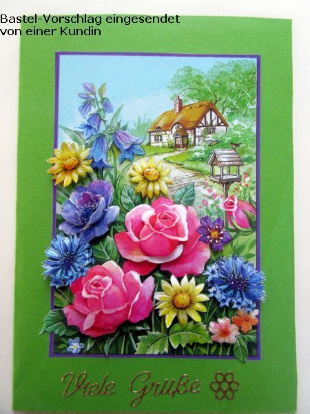 Basteltipp Blumenkarte mit dem 3D-Bogen 416952