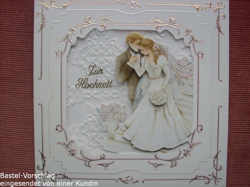 Basteltipp Hochzeitskarte mit dem 3D-Bogen 416985