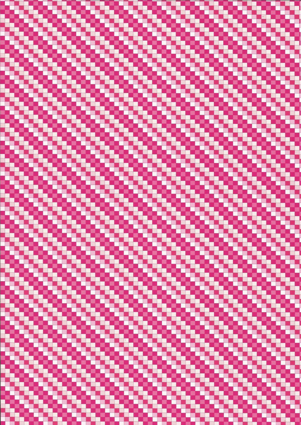 Karo-Line - Bastelkarton Pink Vorderseite