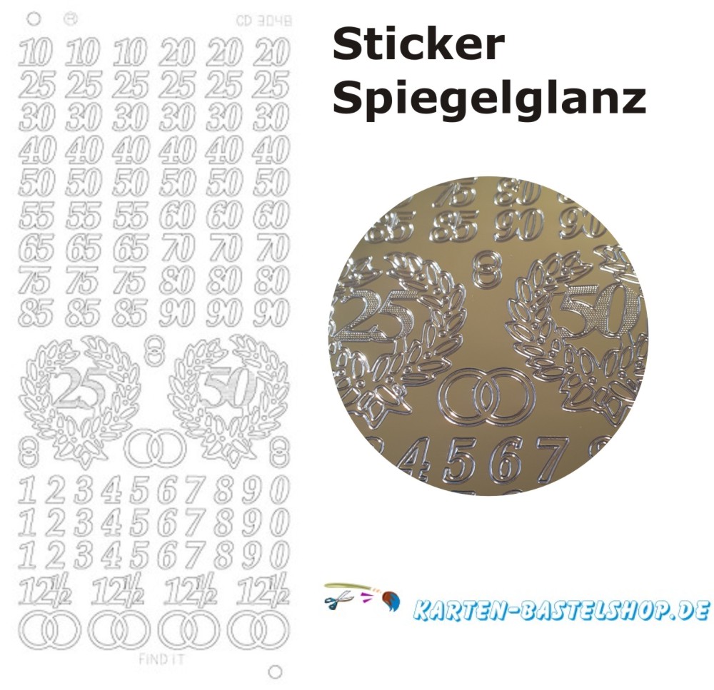 Platin-Sticker 3048 Jubilum