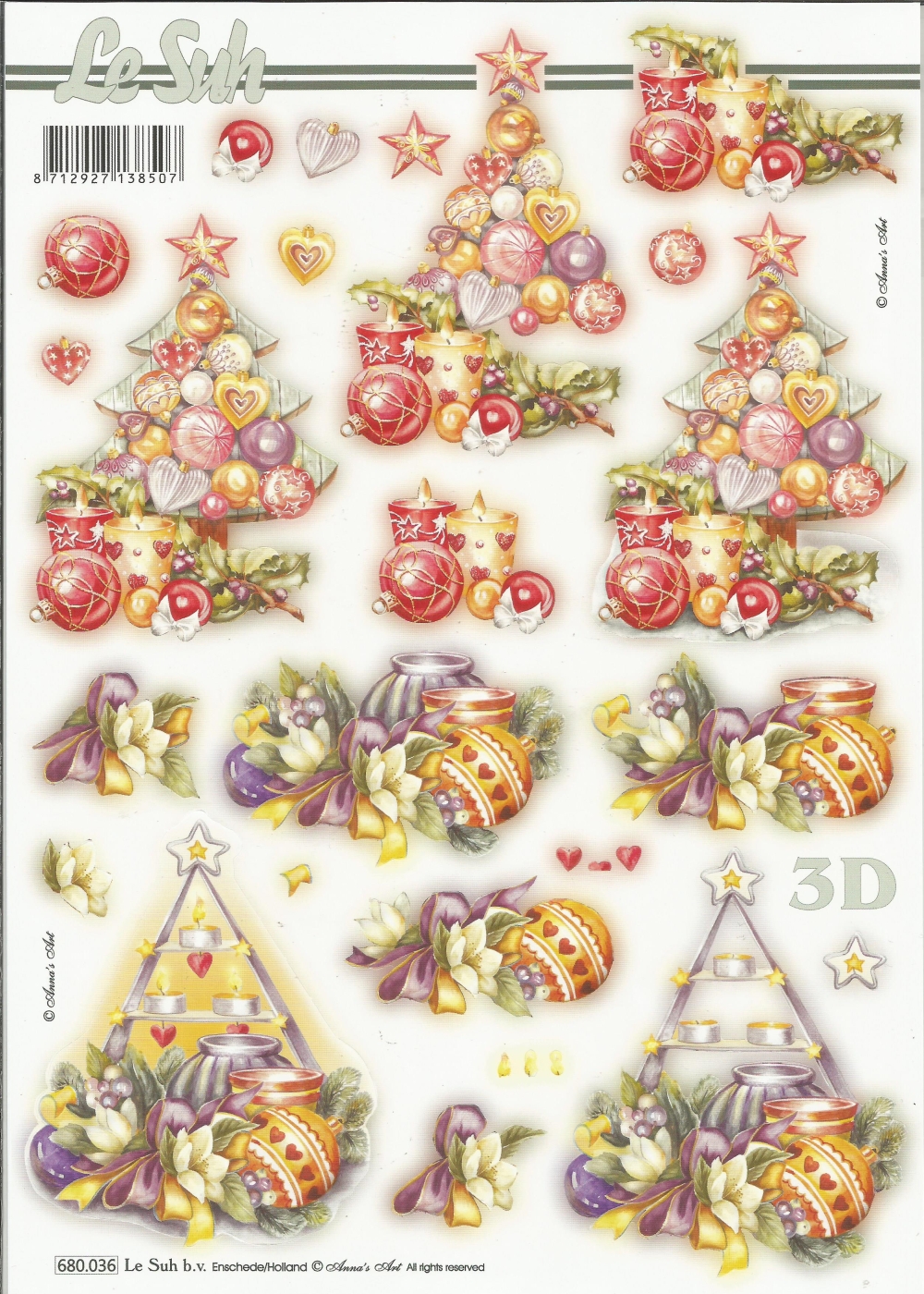 3D-Stanzbogen LeSuh Weihnachtsbaum