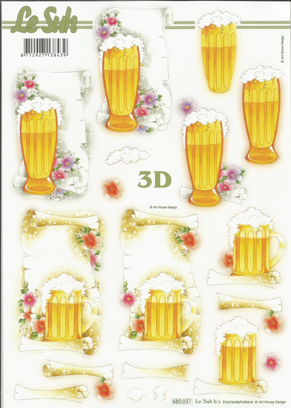 3D-Stanzbogen LeSuh Bier